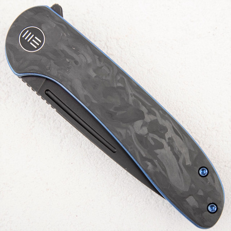 Нож WE Knife Saakshi, 20CV Black, Titanium Blue/Marble Carbon Fiber Нож WE Knife Saakshi, 20CV Black, Titanium Blue/Marble Carbon Fiber - купить в интернет-магазине Blademan